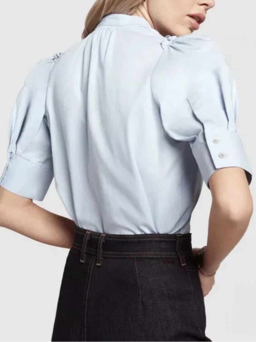 G. Label By Goop Kelsey V Neck Popover! Size 4 Nwot Baby Blue Amazing — image 6 of 6